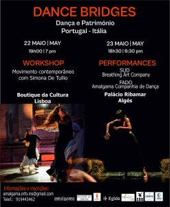 DANCE BRIDGES | Portugal – Itália | 22 e 23 Maio